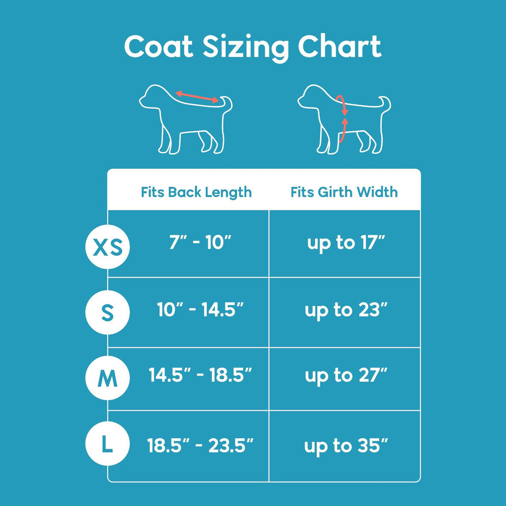 Deluxe Puffer Coat Size Guide.