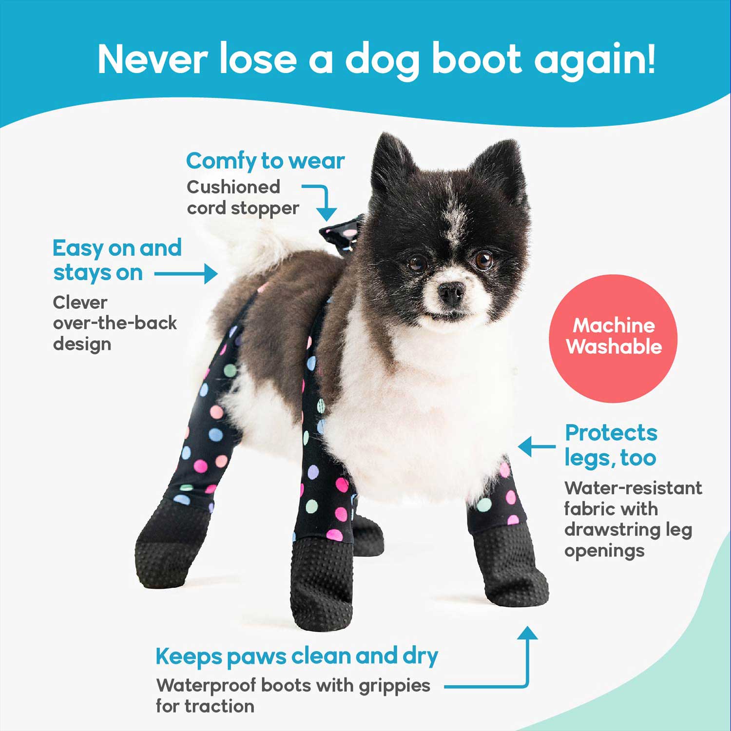 Buy Walkee Paws Waterproof Dog Leggings, Keep Dog's Paws and Legs Clean &  Dry On Walks, Protect Paws from Spring Rain & Summer Heat