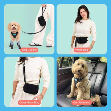 Dog Walking Bag Leash Walkee Paws - Main Image