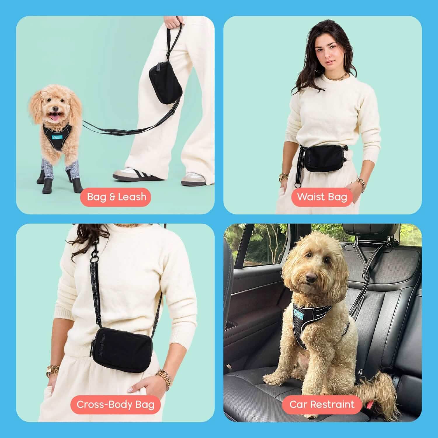Dog Walking Bag & Leash | Walkee Paws
