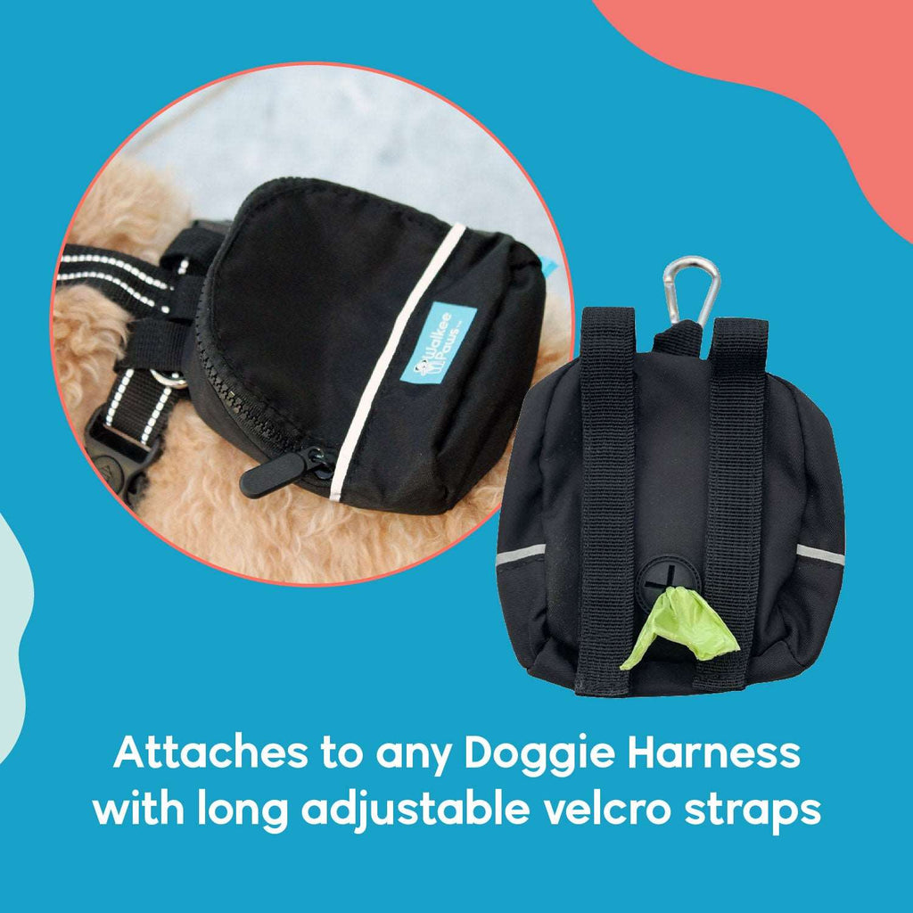 Attaches to any Harness, Leggings, or Leash.