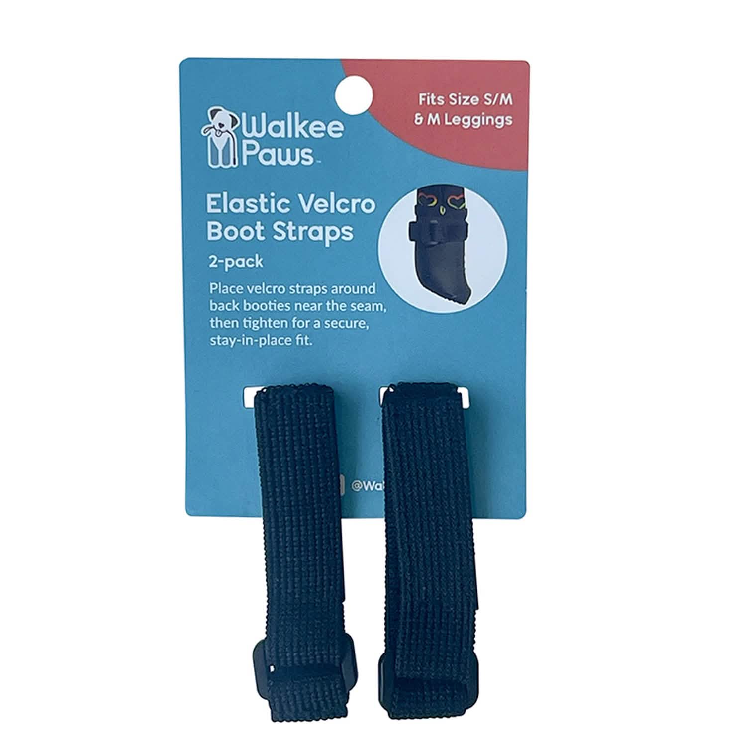 extended Velcro loop strap on dog boot for slim legs