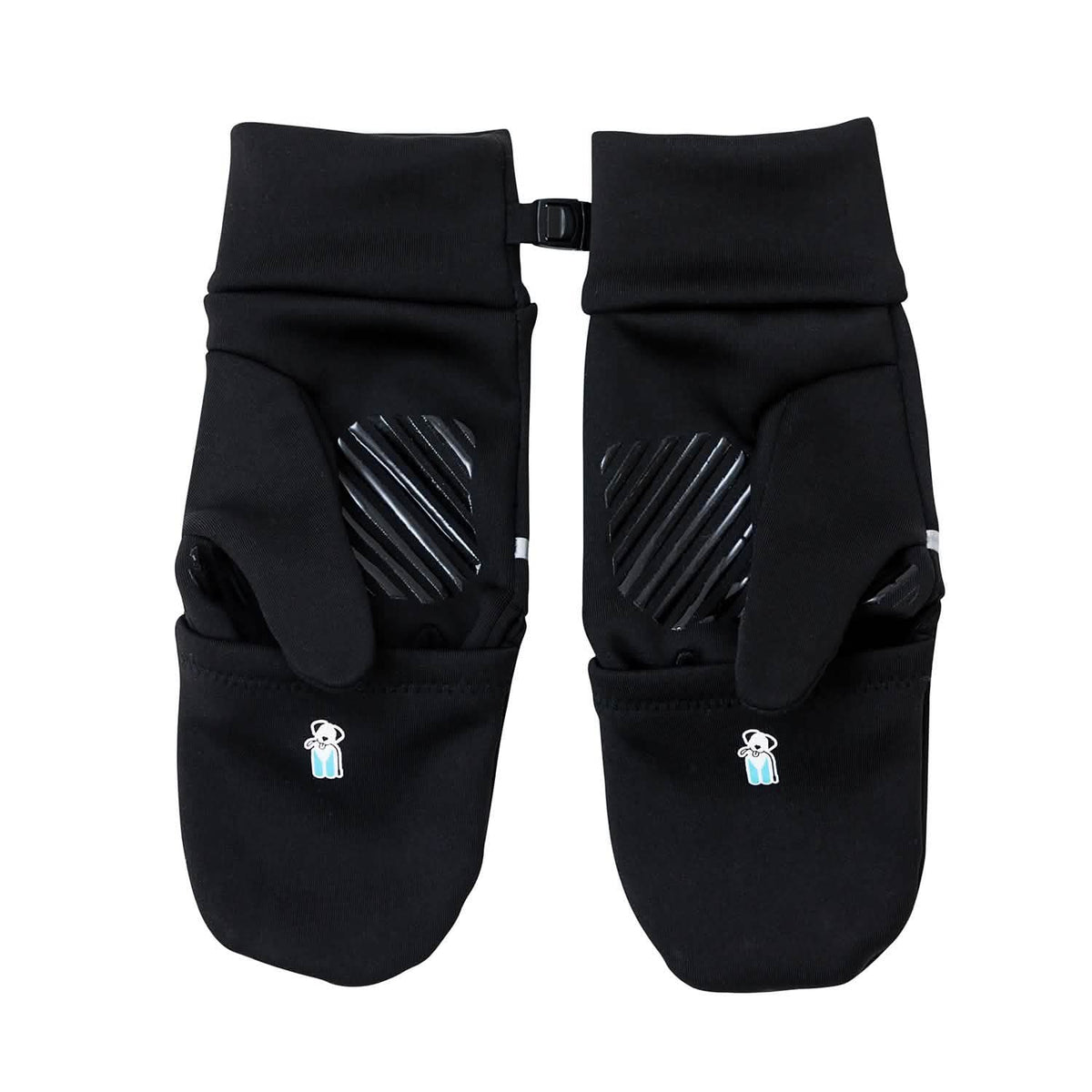 Non-slip silicone on palms.
