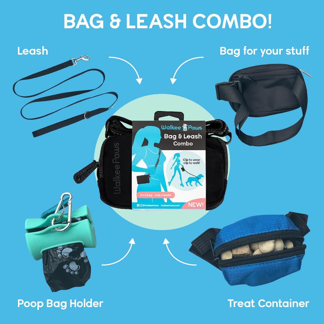 Dog Walking Bag Leash Walkee Paws - Main Image